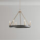 Carruth 5 Light 25 inch Matte Black/Modern Gold Chandelier Ceiling Light